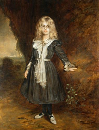 Franz von Lenbach Marion, die Tochter des Kunstlers china oil painting image